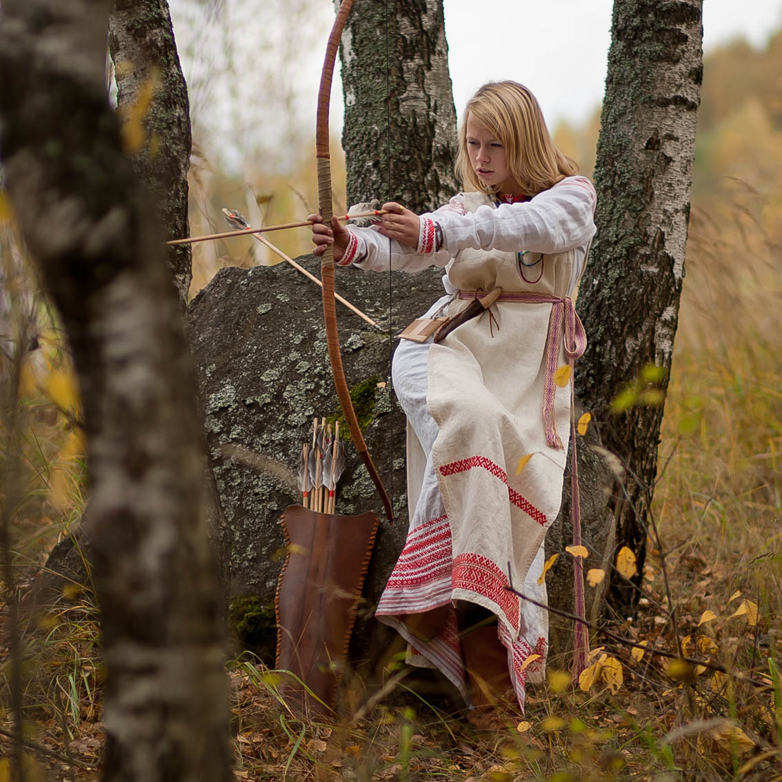 Sexy photo Girls in Slavic costumes in Shijiazhuang